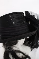 画像4: Ozz oneste / Dark Wizard コサージュハット  黒 Y-26-07-07-013-OO-AC-SZ-ZY (4)