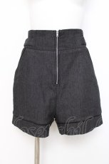 画像1: axes femme POETIQUE / ベルトデザインショートパンツ M 黒 Y-26-07-07-118-AX-PA-SZ-ZY (1)
