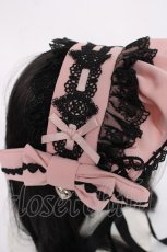 画像3: DearMyLove / Emilyハートチャームヘッドドレス  ブラック×ピンク Y-26-07-07-018-LO-AC-SZ-ZY (3)