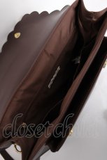 画像4: m petit by misako / スカラップ被せの3WAYバッグ  茶 Y-26-07-07-022-LO-BG-SZ-ZY (4)