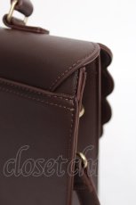 画像5: m petit by misako / スカラップ被せの3WAYバッグ  茶 Y-26-07-07-022-LO-BG-SZ-ZY (5)