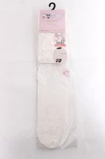 画像1: m petit by misako / AMOVKマイメロPLリボン オーバーニーソックス 23-25cm 中白 Y-26-07-07-023-LO-ZA-SZ-ZY (1)
