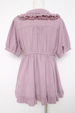 画像2: axes femme POETIQUE / トッピングリボンロングブラウス M ピンク Y-26-07-07-029-AX-BL-SZ-ZY (2)
