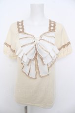 画像1: axes femme / BIGリボンインナープルオーバー M 生成り Y-26-07-09-035-AX-TO-SZ-ZY (1)