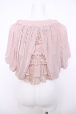 画像2: axes femme / エスパンディーお花付きボレロ M アワピンク Y-26-07-09-057-AX-TO-SZ-ZY (2)