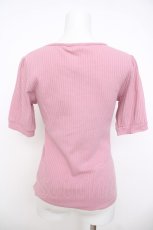 画像2: axes femme / フラワーリボンテレコTシャツ M ピンク Y-26-07-09-059-AX-TO-SZ-ZY (2)