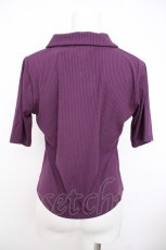 画像2: axes femme / 刺繍入ダブルジップトップス F パープル Y-26-07-09-064-AX-TO-SZ-ZY (2)
