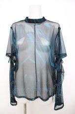画像1: axes femme POETIQUE / マーブルシアートップス M ブルー Y-26-07-09-069-AX-TO-SZ-ZY (1)