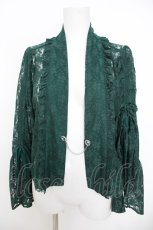 画像1: axes femme / ドロストリボン総レースボレロ F Dグリーン Y-26-07-09-070-AX-TO-SZ-ZY (1)