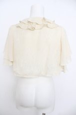 画像2: axes femme / シフォン重ねレースボレロ M 生成り Y-26-07-09-072-AX-TO-SZ-ZY (2)