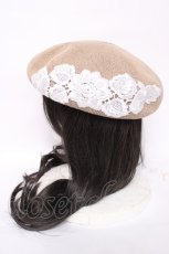 画像2: m petit by misako / TT*AMレースサーモベレー 57.5cm ベージュ Y-26-07-09-009-LO-AC-SZ-ZY (2)