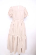 画像2: axes femme POETIQUE / ティアードロングワンピース  生成り Y-26-07-09-103-AX-OP-SZ-ZY (2)