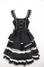 画像2: Angelic Pretty / Romantic Ribbonジャンパースカート  ブラック Y-26-07-09-115-AP-OP-SZ-ZY (2)