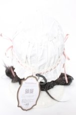 画像3: Kurumi Collaboration / CLK＊フリルキャップ  淡白 Y-26-07-09-011-LO-AC-SZ-ZY (3)