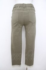 画像2: axes femme / 裾レースストレッチパンツ M カーキ Y-26-07-09-120-AX-PA-SZ-ZY (2)