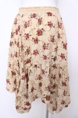 画像2: axes femme / 花柄イレギュラーカットスカート M イエロー Y-26-07-09-123-AX-SK-SZ-ZY (2)