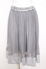画像1: axes femme / チュール重ねプリーツスカート M グレー Y-26-07-09-125-AX-SK-SZ-ZY (1)