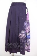 画像1: axes femme / 花火柄タックスカート F パープル Y-26-07-09-141-AX-SK-SZ-ZY (1)