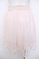 画像2: LIZ　LISA / 刺繍入りチュールスカート  ピンク Y-26-07-09-143-LO-SK-SZ-ZY (2)