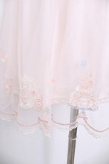 画像3: LIZ　LISA / 刺繍入りチュールスカート  ピンク Y-26-07-09-143-LO-SK-SZ-ZY (3)