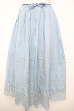 画像1: Jane Marple Dans Le Salon / Vintage lace trim skirt  サックス Y-26-07-09-146-JM-SK-SZ-ZY (1)