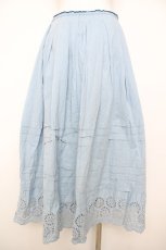 画像2: Jane Marple Dans Le Salon / Vintage lace trim skirt  サックス Y-26-07-09-146-JM-SK-SZ-ZY (2)
