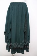 画像1: axes femme / シフォンスカート  グリーン Y-26-07-09-150-AX-SK-SZ-ZY (1)