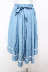 画像2: axes femme / フィッシュテールスカート M サックス Y-26-07-09-153-AX-SK-SZ-ZY (2)