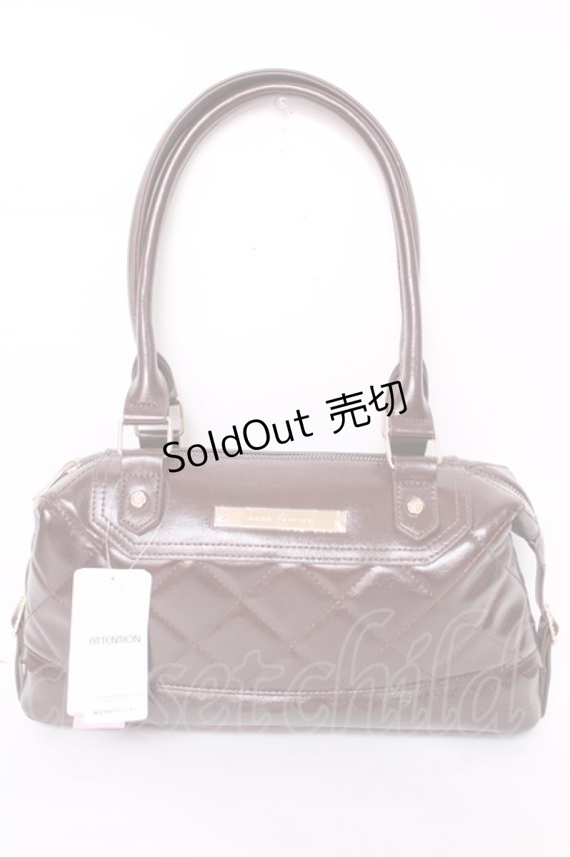 画像1: axes femme / キルティングボストンバッグ  Dブラウン Y-26-07-09-016-AX-BG-SZ-ZT774 (1)