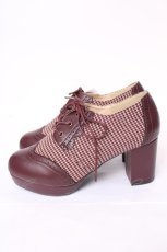 画像2: axes femme / 切り替えシューズ M ワイン Y-26-07-09-023-AX-SH-SZ-ZY (2)