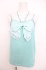画像1: axes femme / ホルター付きBIGリボンキャミソール M ミント Y-26-07-09-028-AX-TO-SZ-ZY (1)
