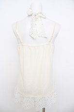 画像2: axes femme / ラメドットホルターシフォンキャミ M 生成り Y-26-07-09-029-AX-TO-SZ-ZY (2)