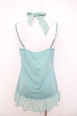 画像2: axes femme / ストライプシフォンリボンキャミソール M ミント Y-26-07-09-032-AX-TO-SZ-ZY (2)