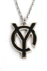 画像1: OY / LOGO CHAIN NECKLACE  シルバー×黒 Y-26-07-11-001-PU-AC-SZ-ZT486-F003 (1)