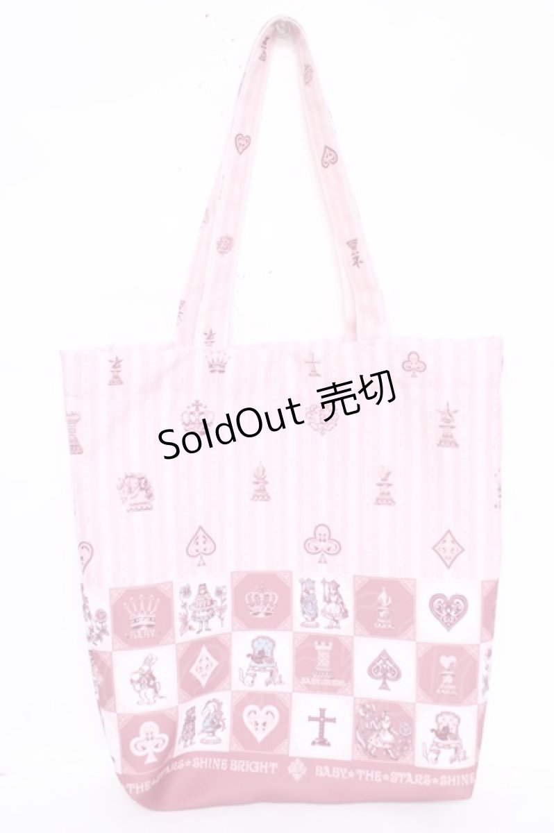 画像1: BABY,THE STARS SHINE BRIGHT / チェスアリス〜あの日の私の宝物〜柄トートBag  ピンク Y-26-07-11-054-BA-BG-SZ-ZS (1)