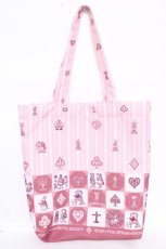 画像1: BABY,THE STARS SHINE BRIGHT / チェスアリス〜あの日の私の宝物〜柄トートBag  ピンク Y-26-07-11-054-BA-BG-SZ-ZS (1)