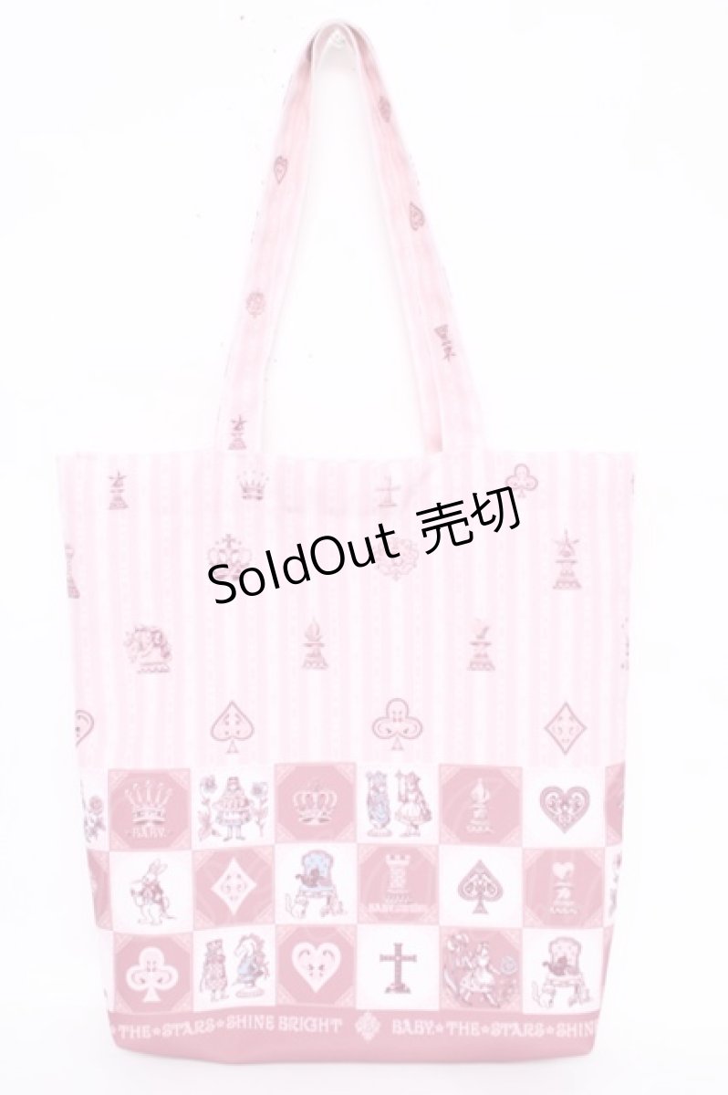 画像2: BABY,THE STARS SHINE BRIGHT / チェスアリス〜あの日の私の宝物〜柄トートBag  ピンク Y-26-07-11-054-BA-BG-SZ-ZS (2)