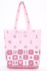 画像2: BABY,THE STARS SHINE BRIGHT / チェスアリス〜あの日の私の宝物〜柄トートBag  ピンク Y-26-07-11-054-BA-BG-SZ-ZS (2)