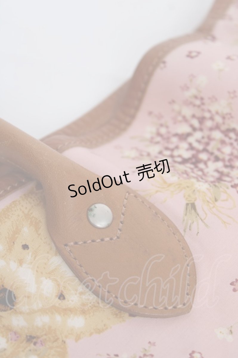 画像4: PINK HOUSE / テディ×勿忘草柄バッグ  ピンク Y-26-07-11-059-LO-BG-SZ-ZT0727Y (4)