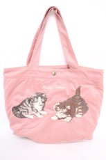画像1: PINK HOUSE / キティーズ・ブラザーズ刺繍スエードバッグ F ピンク Y-26-07-11-060-LO-BG-SZ-ZT0727Y (1)