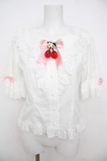 画像1: BABY,THE STARS SHINE BRIGHT / ゆらゆらいちごのHappy Berry Presentブラウス  シロ Y-26-07-11-067-BA-BL-IG-ZY (1)