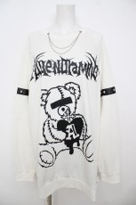 画像1: Amilige / チェーンネックレスベアプリントスウェット F 白 Y-26-07-11-080-PU-TO-SZ-ZS (1)