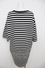 画像2: Amilige / ボーダービックTシャツ F 白/黒 Y-26-07-11-081-PU-ZA-SZ-ZS (2)