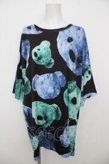 画像1: TRAVAS TOKYO / ベア総柄Tシャツ  黒 Y-26-07-11-083-PU-TO-SZ-ZS (1)