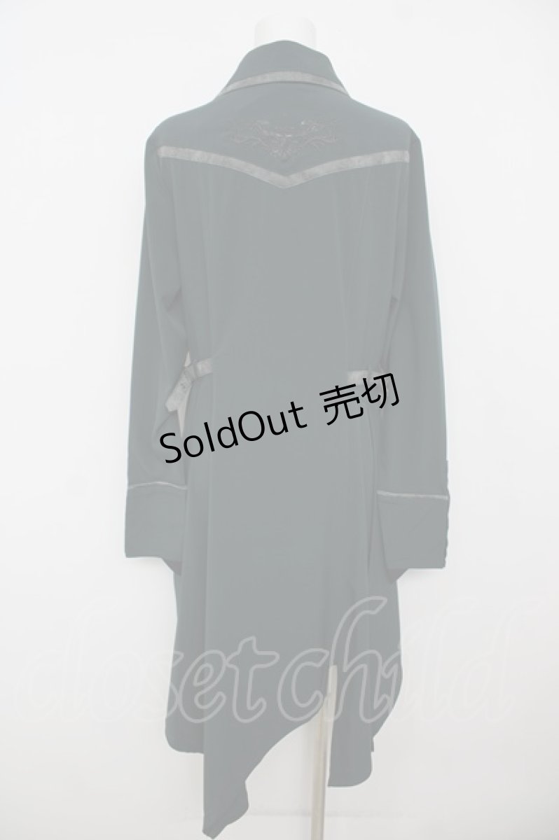 画像2: Ozz Croce / 刺繍入りシャツワンピース  グリーン Y-26-07-11-086-OO-OP-SZ-ZS (2)