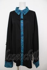 画像1: Deorart / Chinese Gang Shirt M ブラック×ブルー Y-26-07-11-088-PU-BL-SZ-ZY (1)