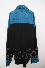 画像2: Deorart / Chinese Gang Shirt M ブラック×ブルー Y-26-07-11-088-PU-BL-SZ-ZY (2)