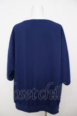 画像2: Deorart / 裾絞りドレープネックトップス L ネイビー Y-26-07-11-090-PU-TO-SZ-ZS (2)