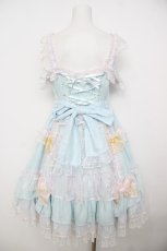 画像2: Angelic Pretty / ジェラートパーティフリルジャンパースカートSet  サックス Y-26-07-11-094-AP-OP-SZ-ZS (2)