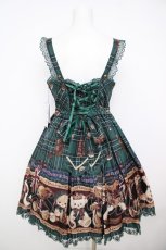 画像2: Angelic Pretty / British Bearジャンパースカート  グリーン Y-26-07-11-095-AP-OP-SZ-ZS (2)